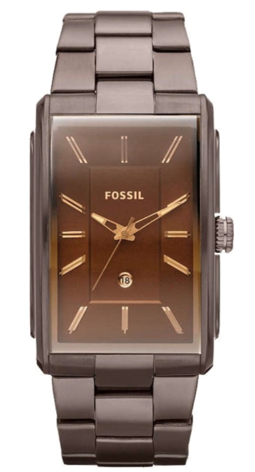 Horlogeband Fossil FS4679 Roestvrij staal (RVS) Bruin 26mm